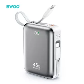BWOO power bank P77 45W, 10000 mAh USB-C és Lightning kábellel, szü-6933654816953 2 kép
