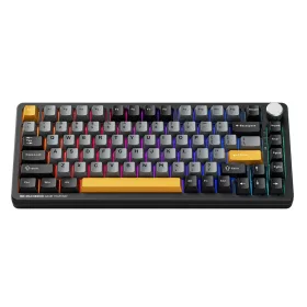   Machenike K600-B82W Vezeték nélküli Mechanikus Háttérvilágítású Gaming Billentyűzet GR Silver Switch - Fekete