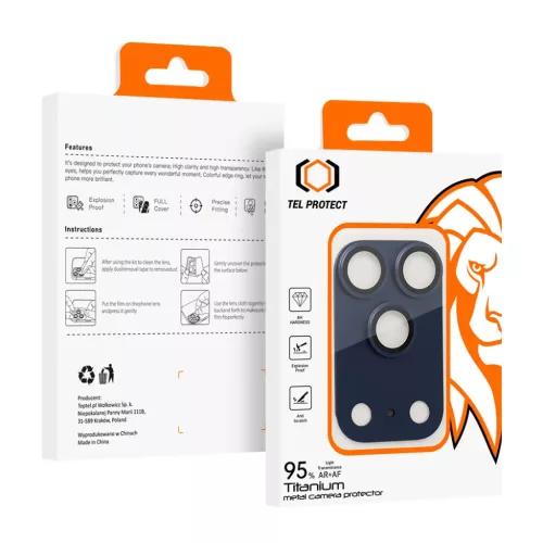  iPhone 17 Pro Max kék Tel Protect 95% AR+AF Teljes Fém Kamera Véd�-5900217497394 10 kép