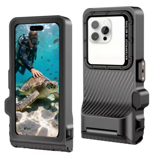 Univerzális Ipx8 Pro búvárkodó vízálló tok Fekete tok-5906302353149 3 kép