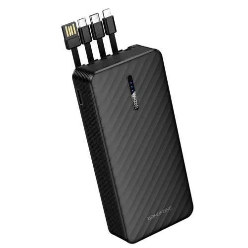 Borofone Power Bank 20000mAh BJ84A Smooth - USB - USB, Type C, Lightni-6941991126178 3 kép