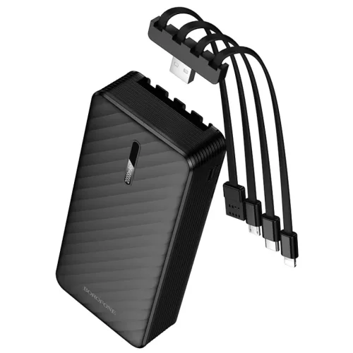 Borofone Power Bank 20000mAh BJ84A Smooth - USB - USB, Type C, Lightni-6941991126178 4 kép