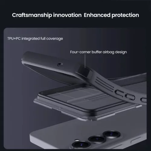 Nillkin CamShield PRO Hard tok Samsung Galaxy S26-hoz Átlátszó Feke-6902048309050 5 kép