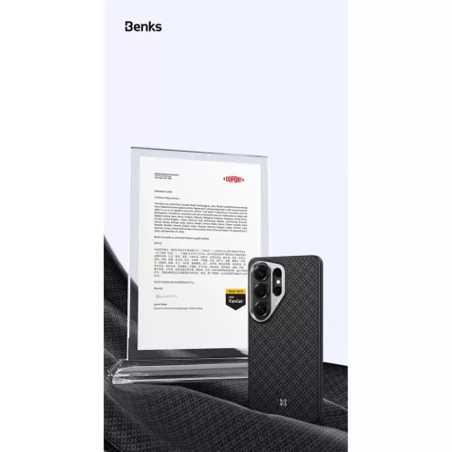  Samsung Galaxy S26 Ultra fekete Benks Magnetic Armor Pro Armor Grid K-6948005921422 6 kép