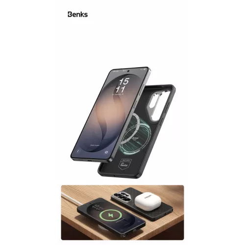  Samsung Galaxy S26 Ultra fekete Benks Magnetic Armor Pro Armor Grid K-6948005921422 10 kép
