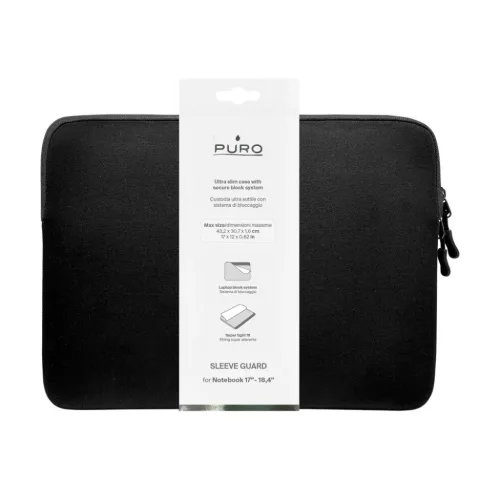 Puro SLIM GUARD neoprén táska 17-18'' fekete-8018417501371 2 kép