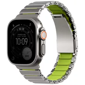 Apple Watch UNIQ Strova Flex Szíj 44/45/46/49mm Ezüst Limo-8886463697832 1 kép