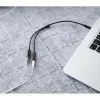 UGREEN 3.5mm audio és mikrofon jel elosztó adapter 20Cm fekete (AV14-6957303836208 4 kép