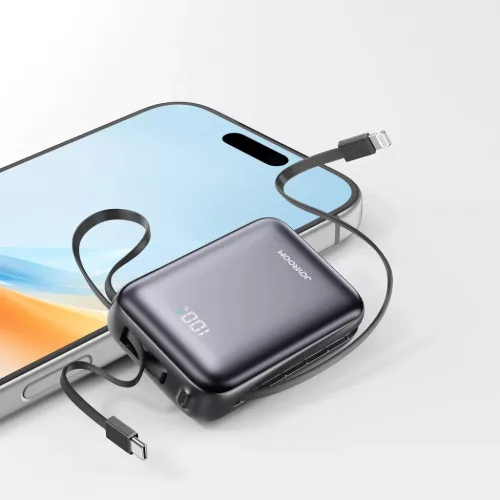 Joyroom JR-PBF29 20000mAh 22.5W Powerbank dupla kábel - Fekete-6956116757809 8 kép