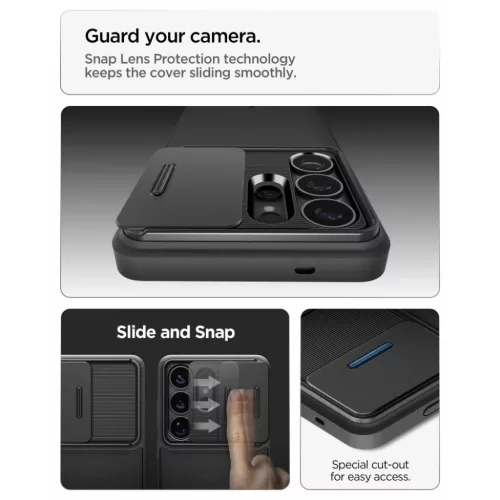 Samsung Galaxy S26 Ultra Spigen Optik Armor tok fekete-8800283318197 6 kép
