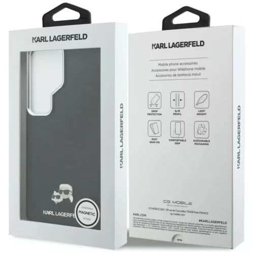 Samsung Galaxy S26 Ultra Karl Lagerfeld Saffiano KC Metal Logo tok fek-3666339612153 8 kép