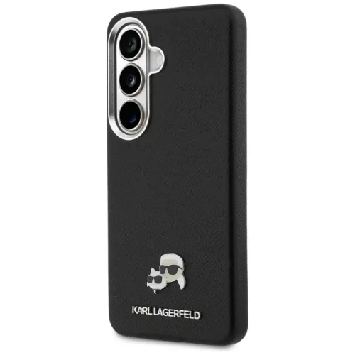Samsung Galaxy S26 Plus Karl Lagerfeld Saffiano KC Metal Logo fekete t-3666339612146 2 kép