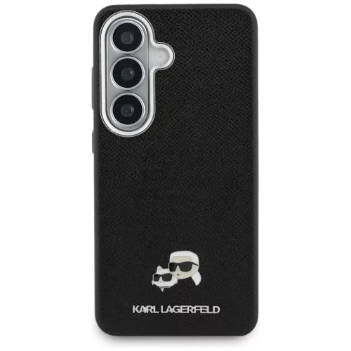 Samsung Galaxy S26 Plus Karl Lagerfeld Saffiano KC Metal Logo fekete t-3666339612146 3 kép