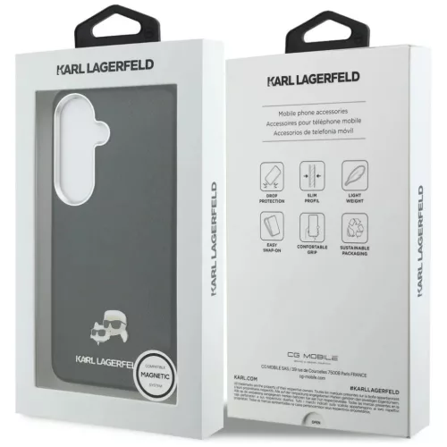 Samsung Galaxy S26 Plus Karl Lagerfeld Saffiano KC Metal Logo fekete t-3666339612146 8 kép