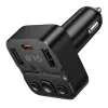 Hoco E87 bluetooth autós adó USB A + USB C QC PD 35W fekete-6942007658980 2 kép