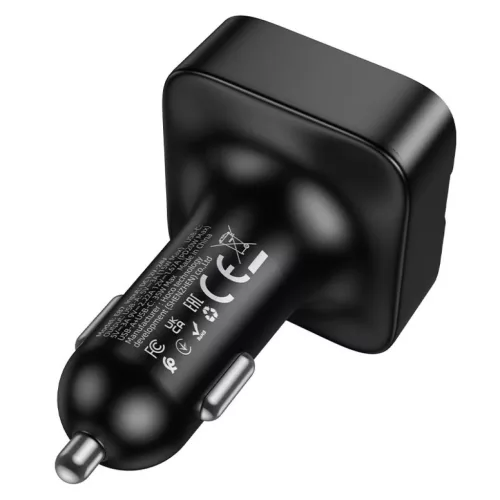 Hoco E87 bluetooth autós adó USB A + USB C QC PD 35W fekete-6942007658980 6 kép