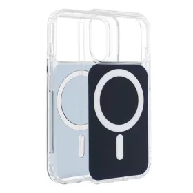   Samsung Galaxy S26 tok átlátszó Fusion Mag tok kompatibilis MagSafe tengerészkék