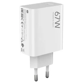 XIAOMI eredeti töltő USB A QC3.0 3A 67W MDY-15-ET fehér bulk-5903396422492 1 kép