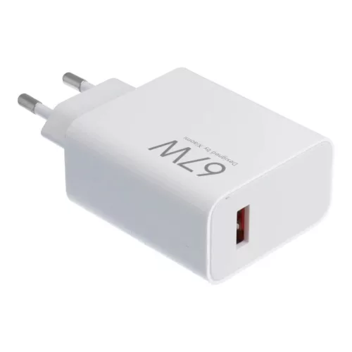 XIAOMI eredeti töltő USB A QC3.0 3A 67W MDY-15-ET fehér bulk-5903396422492 5 kép
