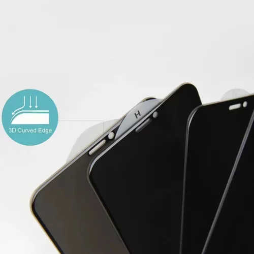 Fekete Privát Életvédő Üvegfólia Xiaomi 15T / 15T Pro üvegfóli-5900217497684 4 kép