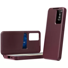  Samsung Galaxy A37 5G Piros Techsuit SmartView sorozat fliptok-5949419359123 2 kép