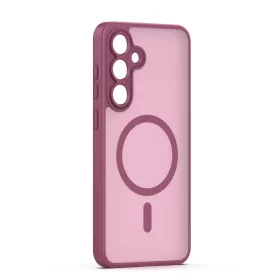 Samsung Galaxy S25 tok Mag Matt tok bordó-5907674523840 2 kép