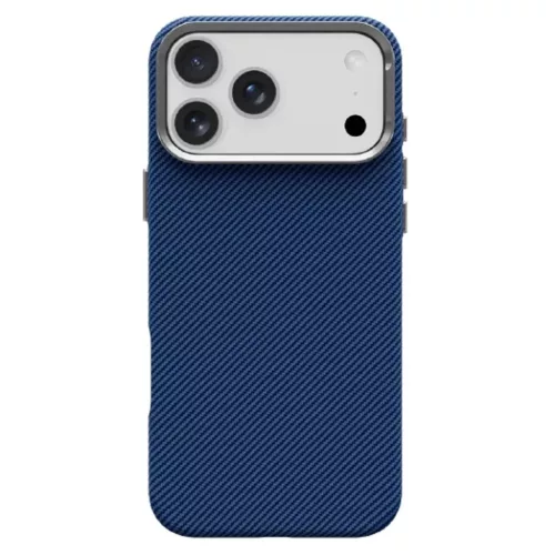 iPhone 17 Kevlar tok, kompatibilis MagSafe kék-5903396430893 3 kép