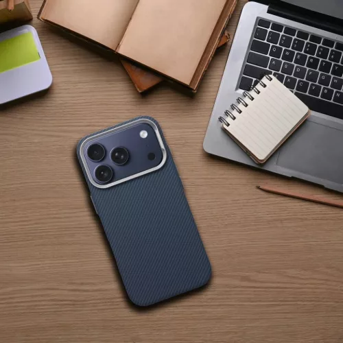iPhone 17 Kevlar tok, kompatibilis MagSafe kék-5903396430893 4 kép