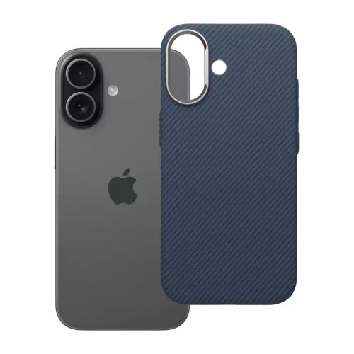 iPhone 17 Kevlar tok, kompatibilis MagSafe kék-5903396430893 8 kép