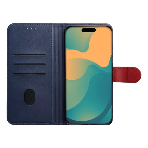 Xiaomi Redmi Note 15 5G split könyvtok tengerészkék-piros-5903396456275 4 kép