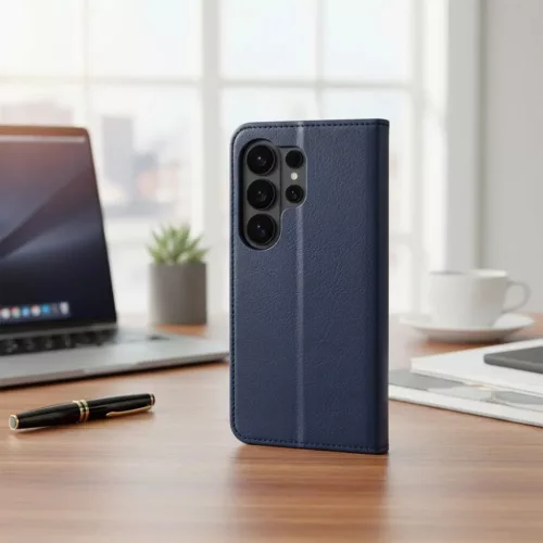 Xiaomi Redmi Note 15 5G split könyvtok tengerészkék-piros-5903396456275 8 kép
