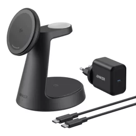   Anker MagGo 3in1 vezeték nélküli töltőállomás, 15W, 1.67A, fekete B25M4G11