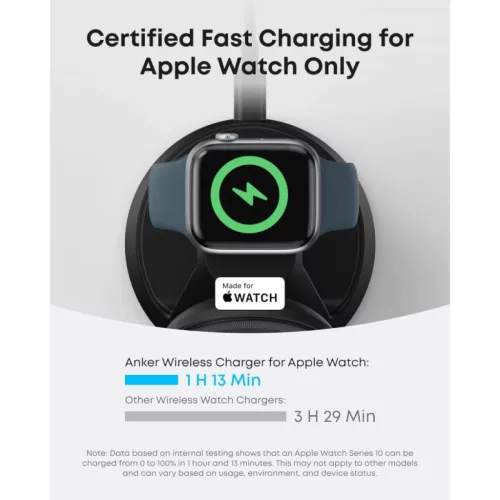 Anker MagGo 3in1 vezeték nélküli töltőállomás, 15W, 1.67A, feke-194644206765 7 kép