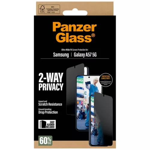 Samsung Galaxy A57 5G PanzerGlass Ultra-Wide Fit adatvédelmi üvegfó-5715685034008 3 kép
