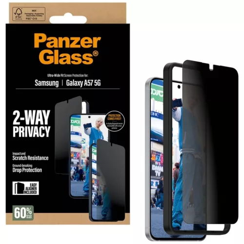 Samsung Galaxy A57 5G PanzerGlass Ultra-Wide Fit adatvédelmi üvegfó-5715685034008 6 kép