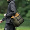 Rockbros W019 kormányra szerelhető biciklis táska 13,5-24L - Zöld--5907769386343 7 kép