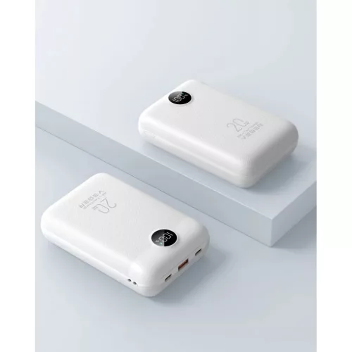 Veger S20 (W2081) PD QC3.0 2A 22,5W 20000 mAh fehér Powerbank-6977525753329 2 kép