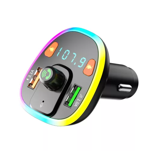 Maxlife BT MXFT-04 Bluetooth FM transzmitter fekete-5907582340164 3 kép
