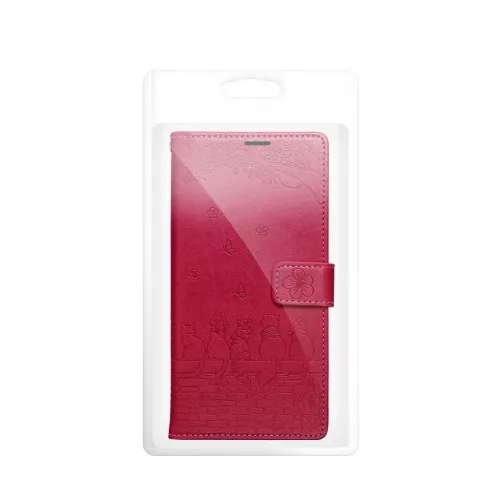Xiaomi Redmi Note 15 5G MEZZO könyvtok macskás piros tok-5903396457784 6 kép