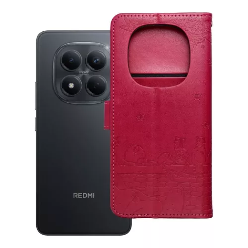 Xiaomi Redmi Note 15 5G MEZZO könyvtok macskás piros tok-5903396457784 7 kép