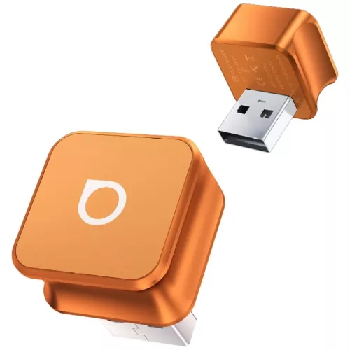 Ottocast CP88-T Mini Cube Bluetooth autós transzmitter narancssárga-6977341740213 3 kép
