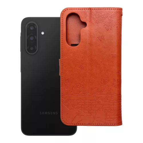 Samsung Galaxy A17 MEZZO könyvtok macskás barna tok-5903396457852 8 kép