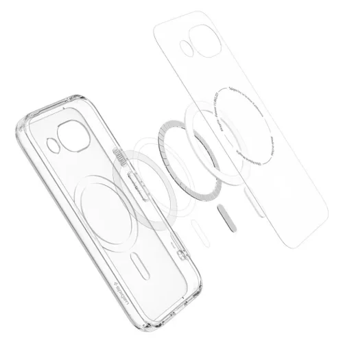 Google Pixel 10a Clear Graphite Spigen Ultra Hybrid MagSafe (ACS11277)-8800337244106 6 kép