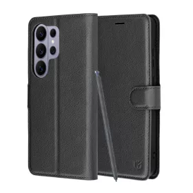 Samsung Galaxy S26 Ultra Fekete Techsuit - Leather Folio tok-5949419343399 1 kép