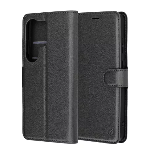 Samsung Galaxy S26 Ultra Fekete Techsuit - Leather Folio tok-5949419343399 6 kép
