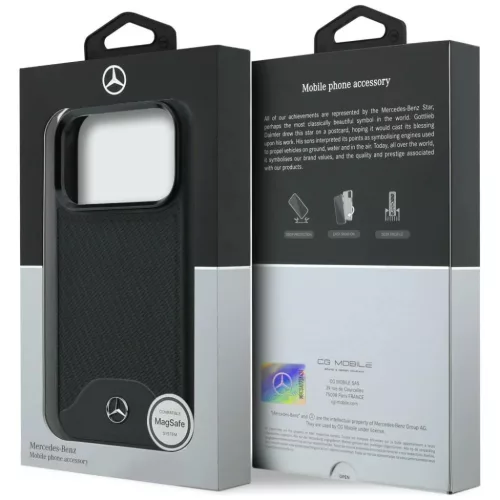 iPhone 17 Pro Max Mercedes Leather Wood Effect and Curve MagSafe feket-3666339618636 8 kép
