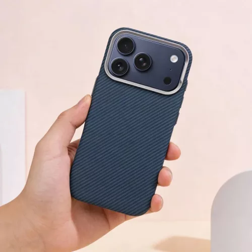 iPhone 15 Pro Kevlar MagSafe-kompatibilis kék tok-5903396475016 6 kép