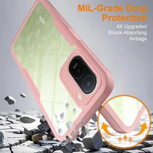 Xiaomi Redmi A7 Pro 4G Pink Techsuit ColorVerse 360 Series fliptok + �-5949419368569 6 kép