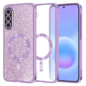 Samsung Galaxy A57 5G Világos lila Techsuit Luxury Glitter MagSafe to-5949419366770 1 kép