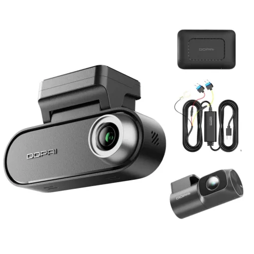 Dash + Rear Camera DDPAI N5 Dual 2026, 4K, Wi-Fi, GPS, AI, Fekete-6934915208531 2 kép